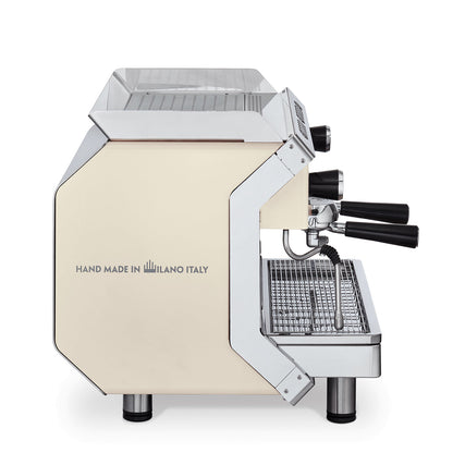 LA PAVONI GENIALE 2 WHITE GROUP VOLUMETRIC ESPRESSO MACHINE - Special Order Call for Availabilities
