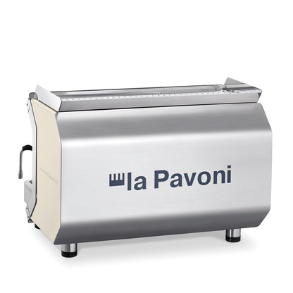 LA PAVONI GENIALE 2 WHITE GROUP VOLUMETRIC ESPRESSO MACHINE - Special Order Call for Availabilities