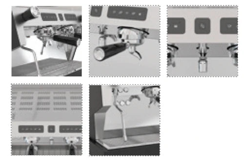 LA PAVONI BAR-T 2 GROUP FULL SIZE VOLUMETRIC - 2000W - 230V -Made in Italy - In Stock